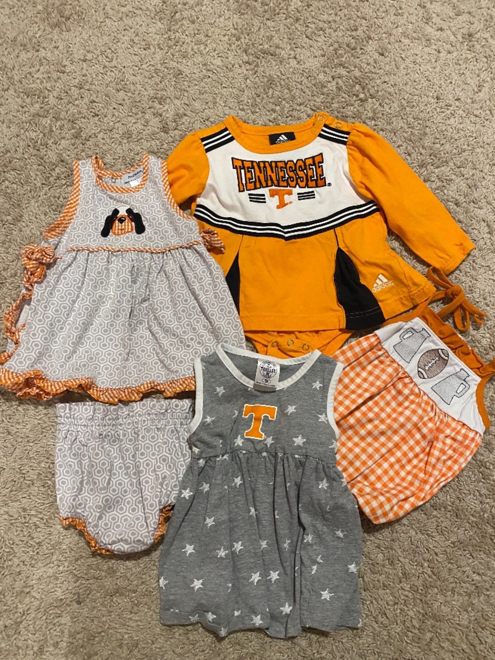 Tennessee Vols 18 months baby girl outfits
